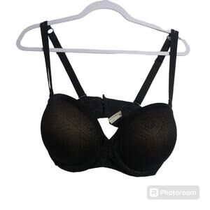 Ambrielle Strapless Multiway Full Figure Push Up Bra Size 36DDD